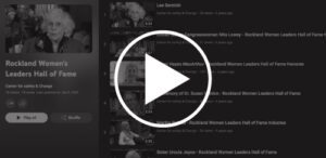 rockland womens hall of fame YouTube video graphic