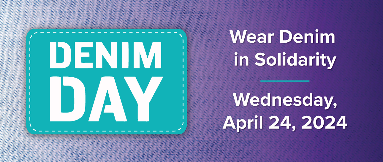 wear denim in solidarity on april 24, 2024