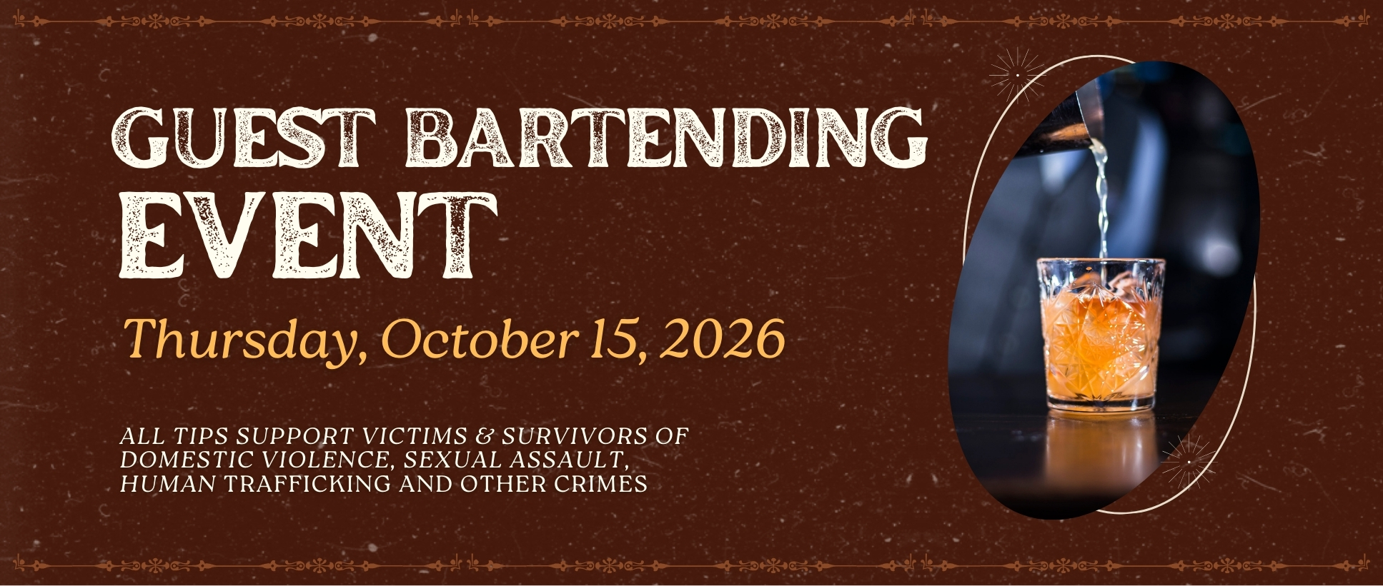 october 15 bartending event